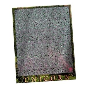 UNICORN Nvision Grafix Holusion Mounted Poster ‘93 Signed M Bielinski & P Herber